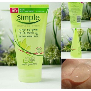 Sữa rửa mặt simple uk 150ml