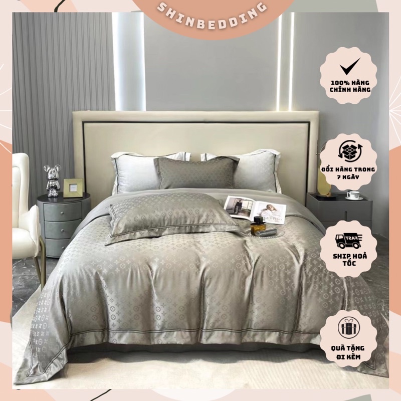 Set Phi Lụa Thô Vân Chìm Phong Cách Hiện Đại Mới Nhất Tại Shinbedding