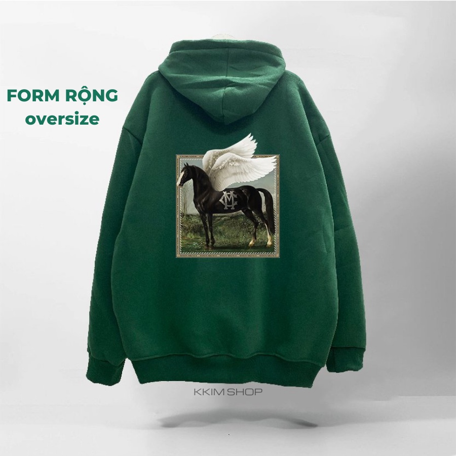 Áo Nỉ HOODIE MIKENCO FABLED, Áo hoodie XANH LÁ unisex nam nữ form rộng oversize chất liệu Nỉ bông cao cấp KKIM SHOP