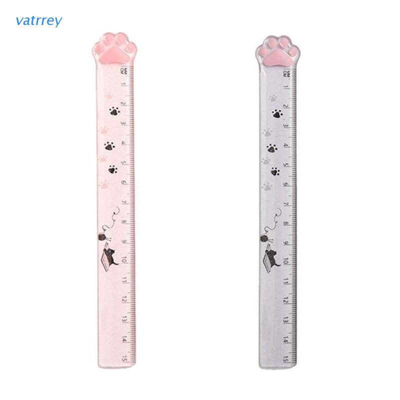 Thước Đo Bằng Nhựa Họa Tiết Hoạt Hình 15cm Dành Cho Học Sinh
