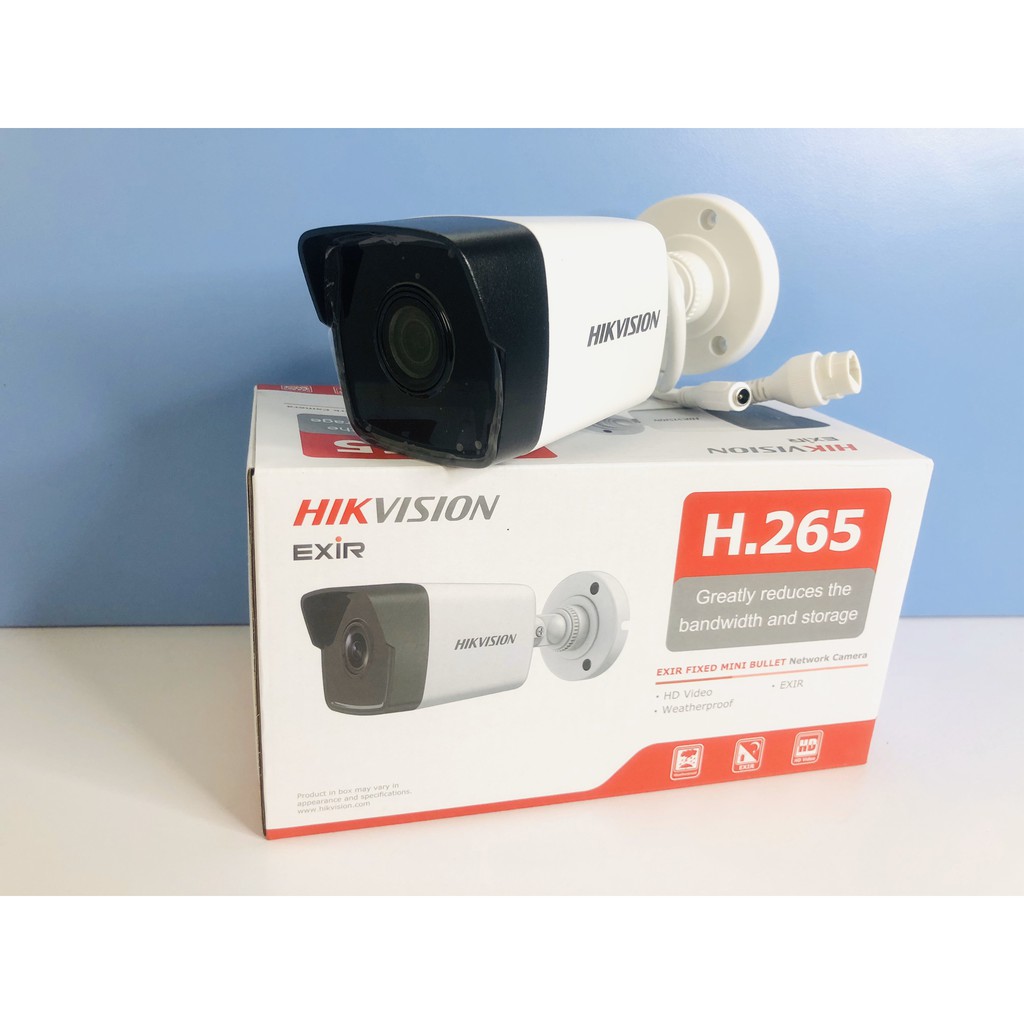 Camera IP ngoài trời Hikvision 2.0Mpx 1080p Full HD siêu mượt DS-2CD1023G0E-I