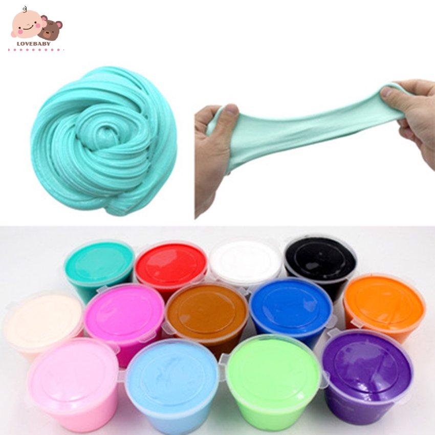 Stress Relief Fluffy Slime Craft Mud Toy No Borax Cotton Slime Clay For Kids