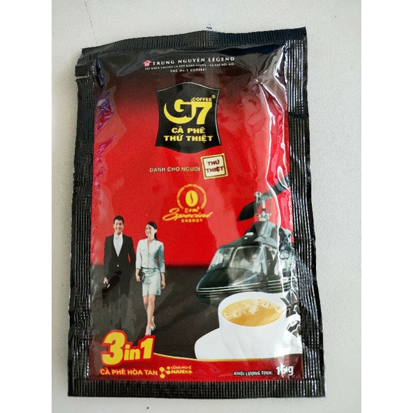 Cafe G7 mẫu mới . Cafe Trung Nguyên hoà tan 3in1 ( bich 50 gói / 16g) | BigBuy360 - bigbuy360.vn