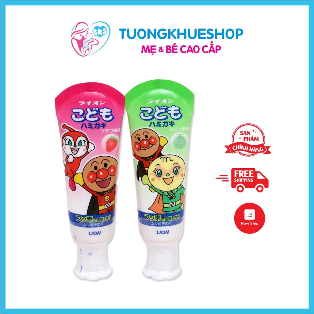 Kem đánh răng Lion 40g - Nhật Bản (trẻ có thể nuốt được)