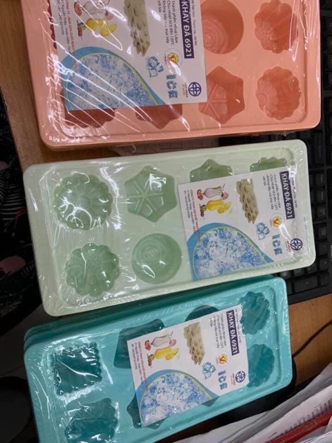 Set 3 khuôn thạch, khay đá 8v VIỆT NHẬT hình đẹp