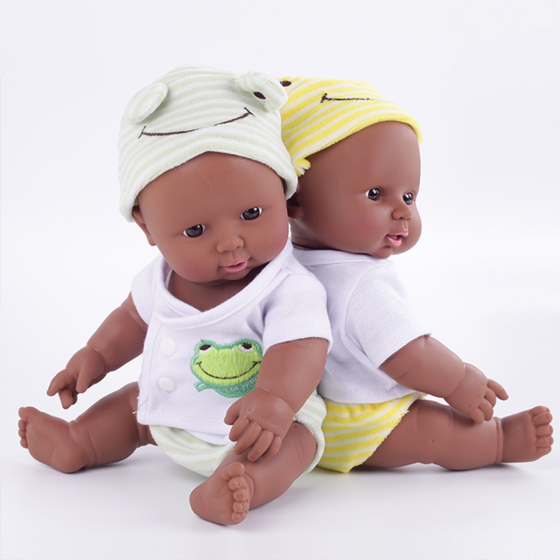 Bộ 12 Búp Bê Em Bé Đang Ngủ Như Thật Mềm Mại Phong Cách Châu Phi Đáng Yêu