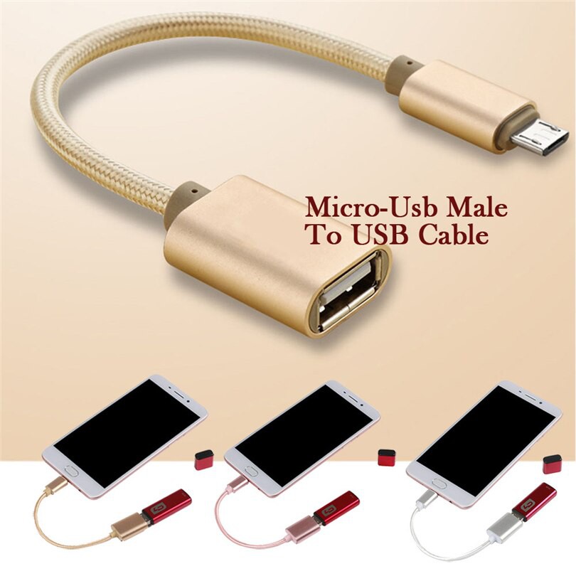 Cell phone tablet OTG data cable Creative Micro-Usb Male To USB line Adapter Dat