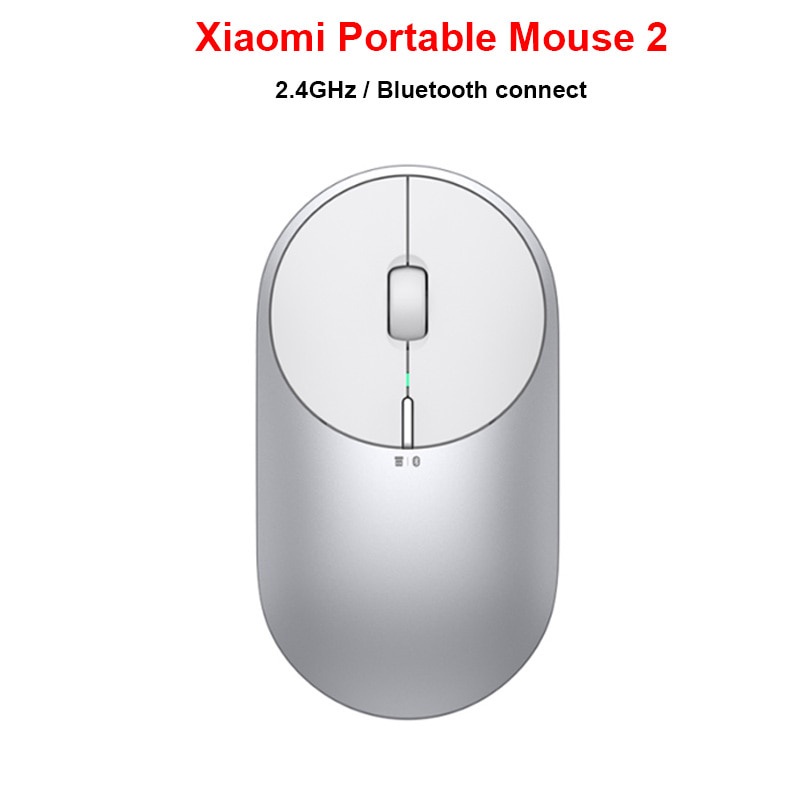 Chuột Gaming Xiaomi Không Dây Bluetooth 4.0 Rf 2.4ghz 2 Chế Độ Bằng Hợp Kim Nhôm Mi 1200dpi