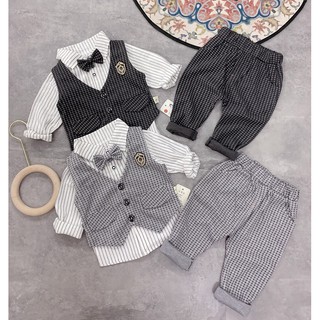 Bộ gile vest quảng châu cao cấp cho bé trai