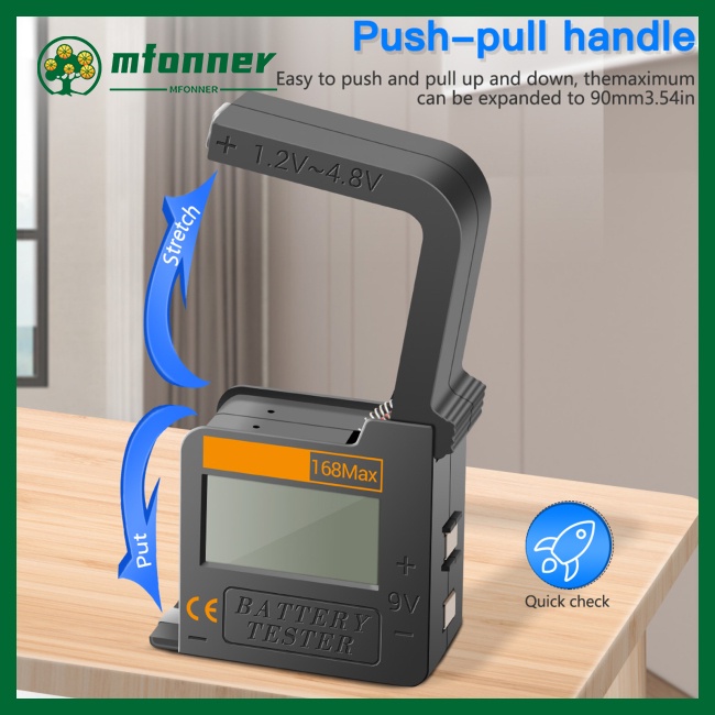 ANENG Máy Kiểm Tra Điện Áp Pin 168MAX Độ Chính Xác Cao Cho AA AAA LR44 CR2032