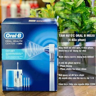 MÁY TĂM NƯỚC ORAL B OXYJET MD20 mẫu mới