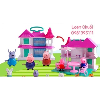 NGÔI NHÀ HEO PEPPA PIG ( GIA ĐÌNH HEO GỒM 12 THÀNH VIÊN), ảnh/video thật.