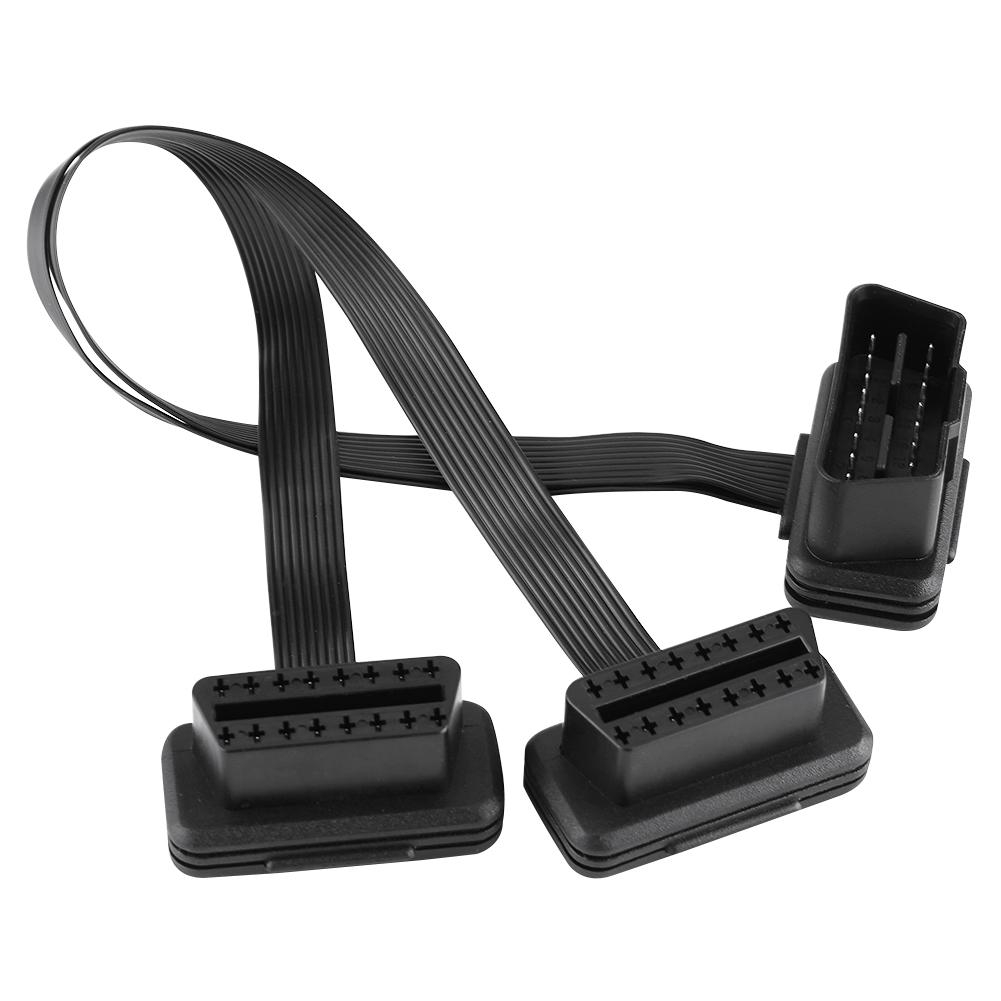 Diagnostic Cable OBD2 Car in Extension Connector 16pin 1 2 Converted Adapter