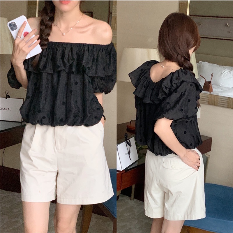 Áo Sơ Mi Tencel Chấm Bi Lãng Mạn 52583