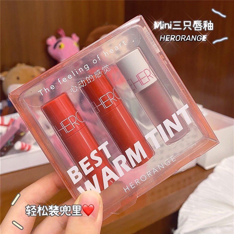 Hộp 3 son Hero Tint mẫu mới S3 | Thế Giới Skin Care