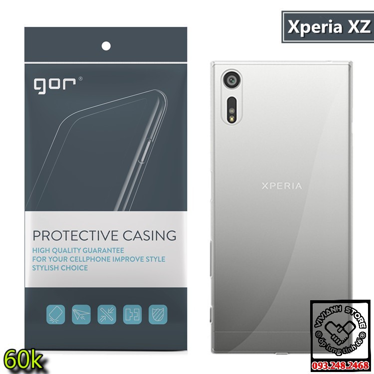 SN04- Ốp lưng Gor trong suốt cho XZ Premium/ XZs