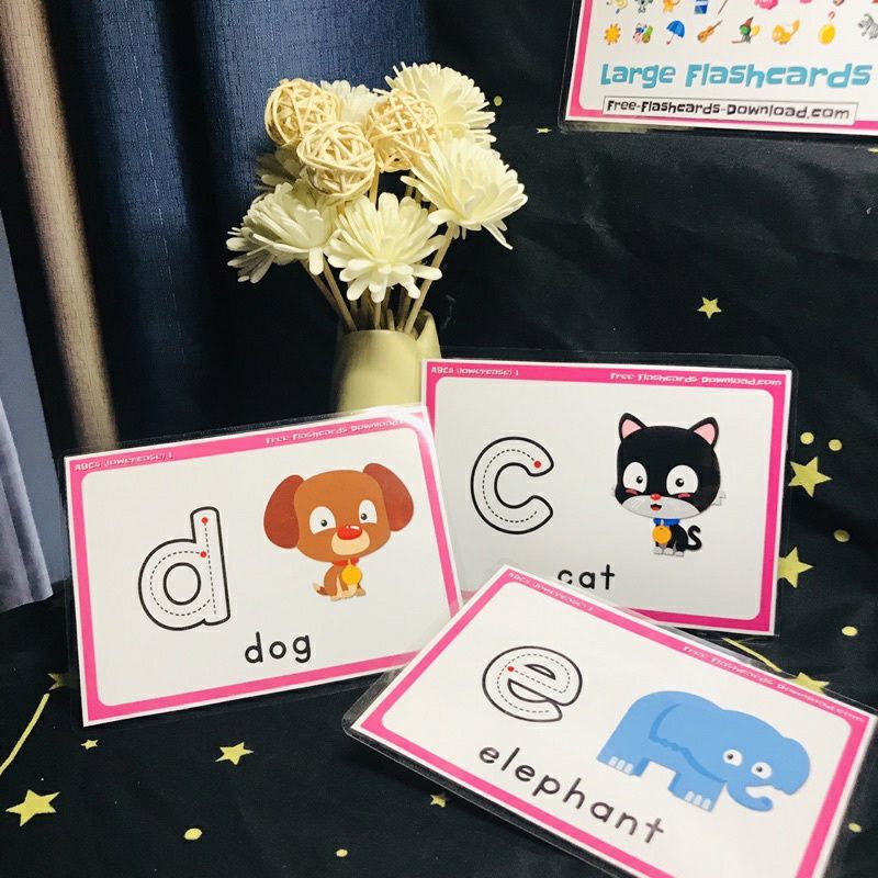 🍉Thẻ flashcard bảng chữ cái Tiếng Anh cho bé