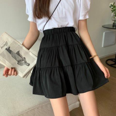 Chân váy chữ A xòe 2 tầng ♥️ Đầm ngắn nữ (kèm lót) ♥️ Đầm voan ngắn ulzzang - NhimShop CV13 !