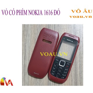 Vỏ không có phím nokia 1616 màu đỏ