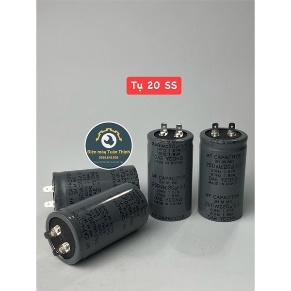 Tụ dầu KOREA sịn 2.5, 4, 8, 10, 12, 15, 20, 30 uf