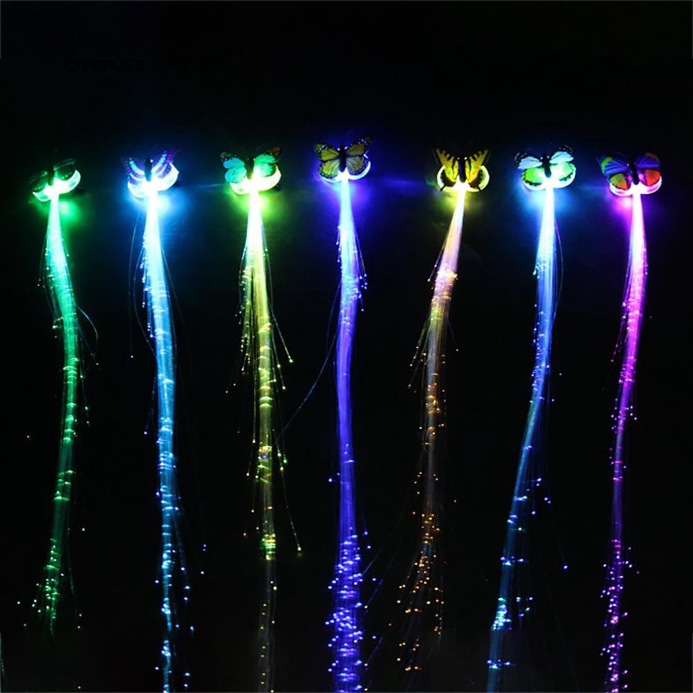 Kẹp tóc hình bướm phối đèn LED đáng yêu