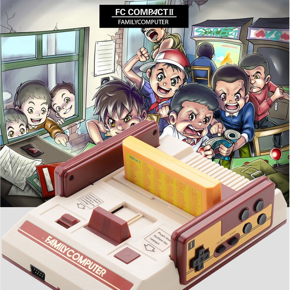⚡️Tặng Băng⚡️ Máy Chơi Game Kết Nối Ti Vi FC Compart - Tay Cầm Gamer Điện Tử 4 Nút