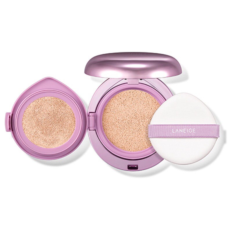 Phấn Nước 2 Trong 1 Laneige Layering Cover Cushion SPF34 PA++ Holiday Dream Bubble Collection (16.5g)