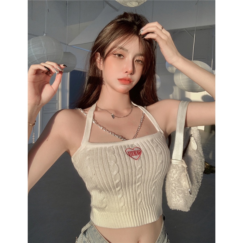 Áo nữ kumikumi không tay thêu hoa thời trang Hàn Quốc