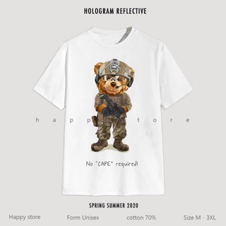 Áo thun gấu teddy Army cực cute