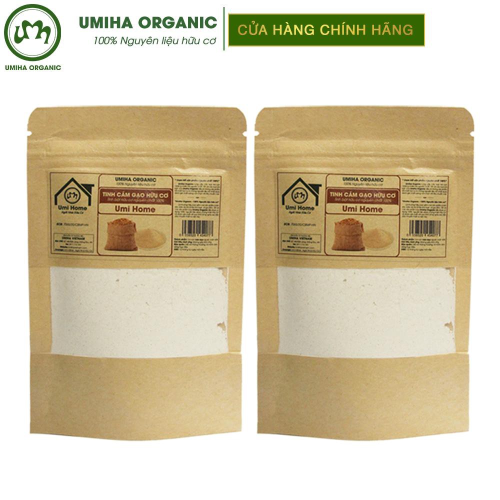Bột Cám Gạo đắp mặt nạ hữu cơ UMIHOME nguyên chất | Rice Bran Flour 100% Organic 40G | BigBuy360 - bigbuy360.vn