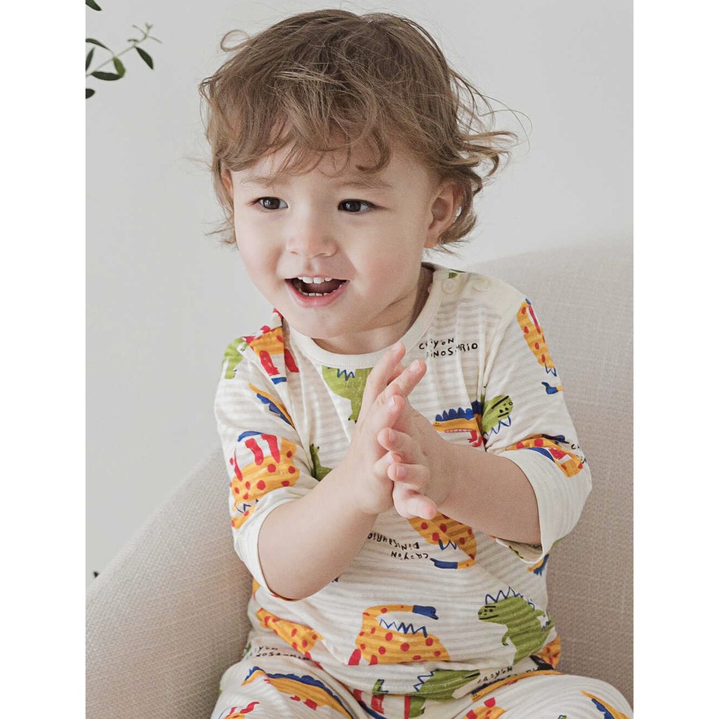 BỘ LỬNG CAO CẤP BÉ TRAI CỦA HÃNG CORDII, CHẤT COTTON GIẤY ORGANIC, MẪU NHIỀU KHỦNG LONG