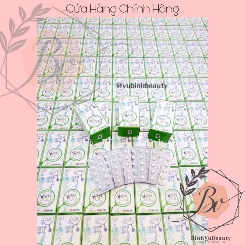 VIÊN UỐNG TRẮNG DA HUỶ NÁM mela for you PP68