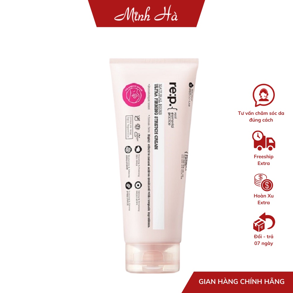 Kem giảm rạn da Re:p Natural Herb Ultra Firming Stretch Cream 200ml làm săn chắc và mờ sẹo