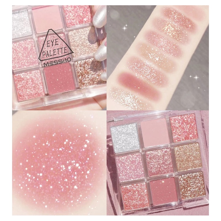 [Hàng mới về] Bảng Phấn Mắt Jiugongge Nhiều Màu Sắc Trang Điểm Thu Hút Thời Trang