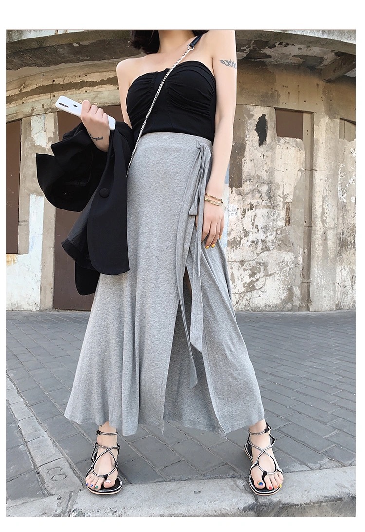 Chân Váy Eo Cao Kiểu Xẻ Tà Phong Cách Cá Tính Hàn Quốc Thời Trang Nữ | BigBuy360 - bigbuy360.vn