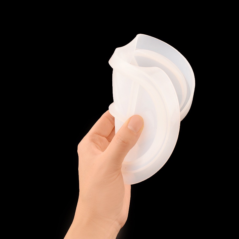 Khuôn Silicone Hình Oval Làm Khay Đựng Vật Liệu Epoxy Resin DIY