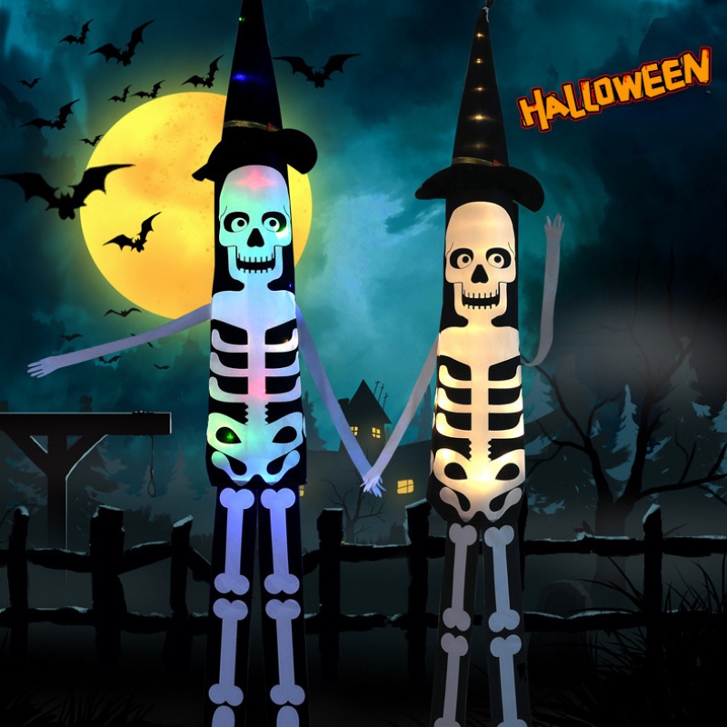 Đèn Led Hình Đầu Lâu Nhảy Múa Trang Trí Halloween