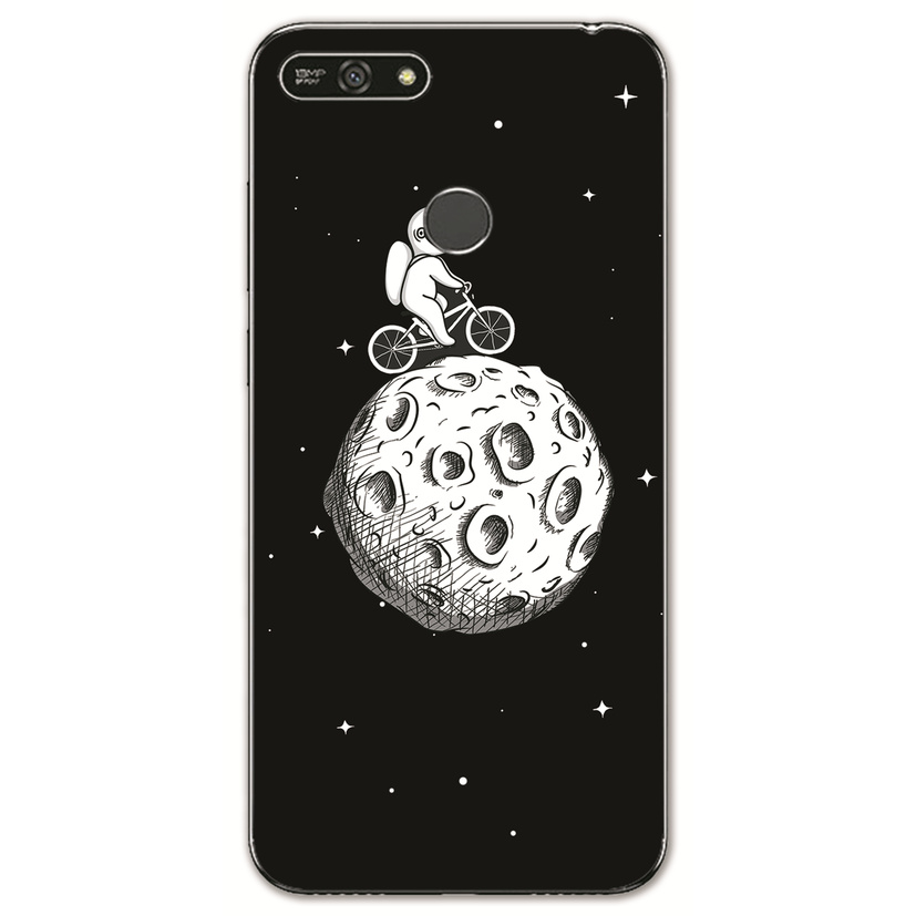 Huawei Y7 Prime 2018/Honor 6X 6C /GR3 GR5 2017/Enjoy 6 6S 5 5S Y6 Pro INS Cute Cartoon Space astronaut Soft Silicone TPU Phone Casing Lovely Basketball jersey Graffiti Case Back Cover Couple