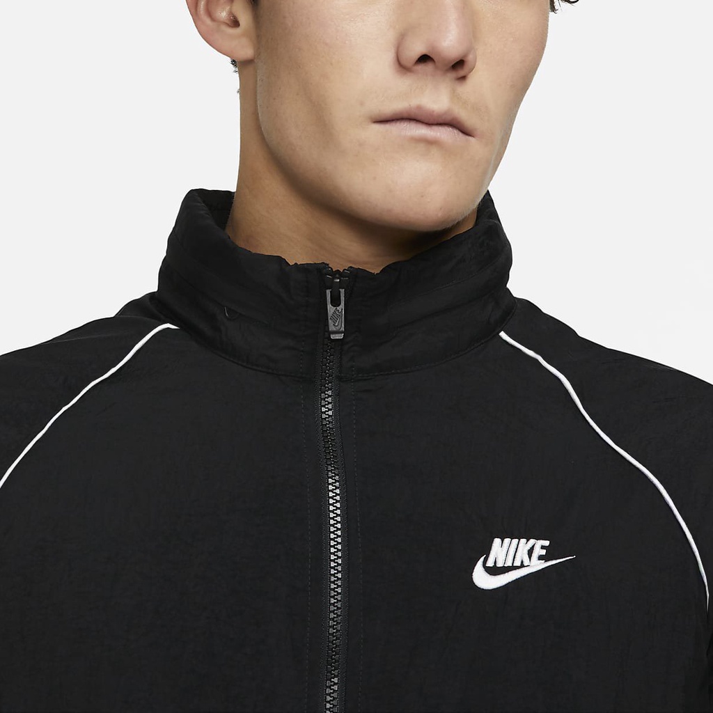ÁO KHOÁC NIKE NSW WINDRUNNER TRACK HOODED BLACK / WHITE