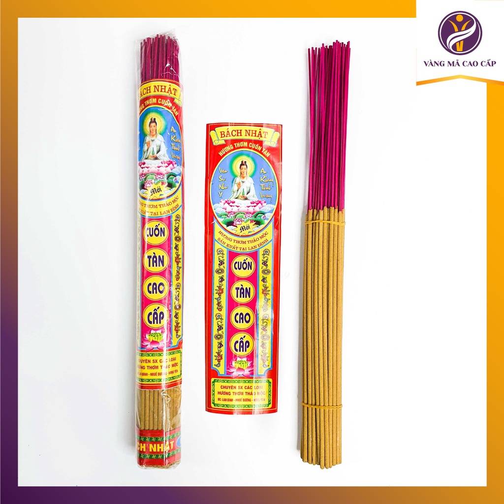 Hương Bách Nhật Thiên Nhiên Cuốn Tàn Đẹp Loại Ngắn Cháy Nhanh - VM92