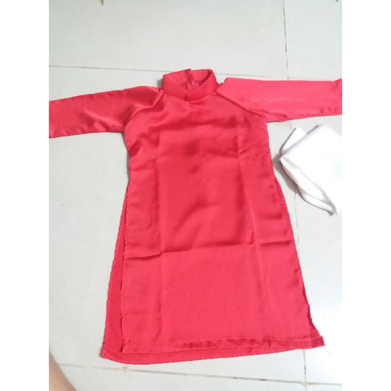 ÁO DÀI LỤA SATIN KÈM QUẦN CHO BÉ GÁI