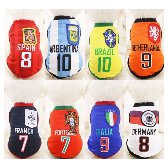 ÁO CHÓ MÈO - Áo bóng đá cho thú cưng