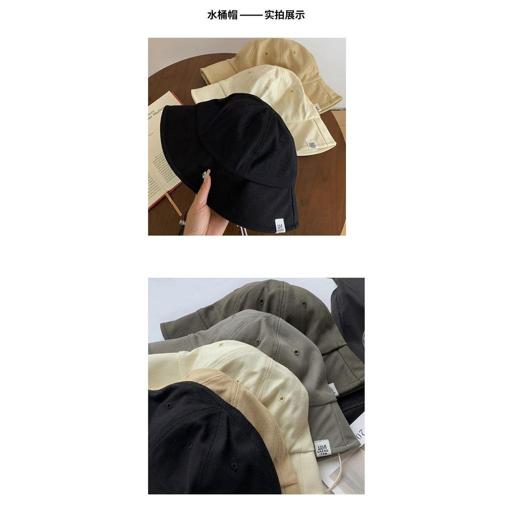 Nón Tai Bèo Che Nắng Thiết Kế Đơn Giản Màu Đen Phong Cách Nhật Hàn Cho Nữ