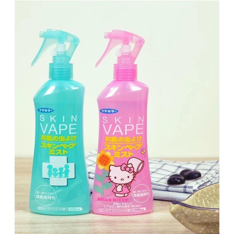 Xịt chống muỗi và côn trùng chiết xuất từ thảo dược tự nhiên Skin Vape Nhật Bản