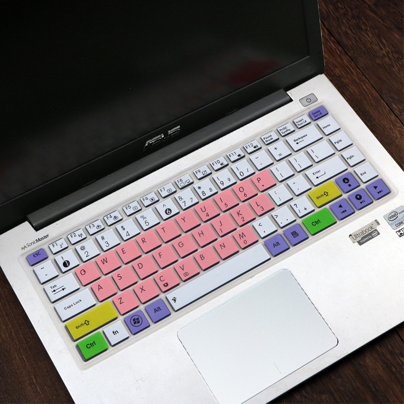 Miếng dán bảo vệ bàn phím laptop Asus E403Na E402 A480 X450 X441 14&quot; bằng silicon mềm siêu mỏng