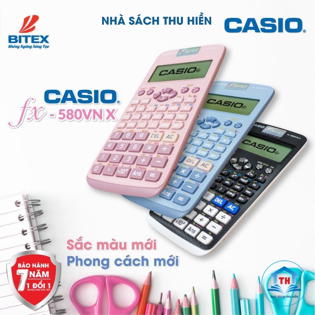 Máy Tính CASIO FX580VN X - Chính hãng - Bảo hành 7 năm