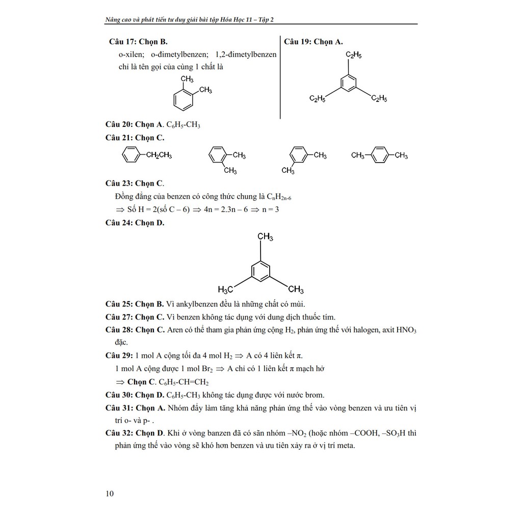 Sách Nâng Cao Và Phát Triển Tư Duy Giải Bài Tập Hóa Học 11 Tập 2