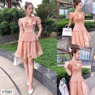 Váy xoè 2 tầng🎀freeship🎀 váy thiết kế cao cấp dvc - teemo store