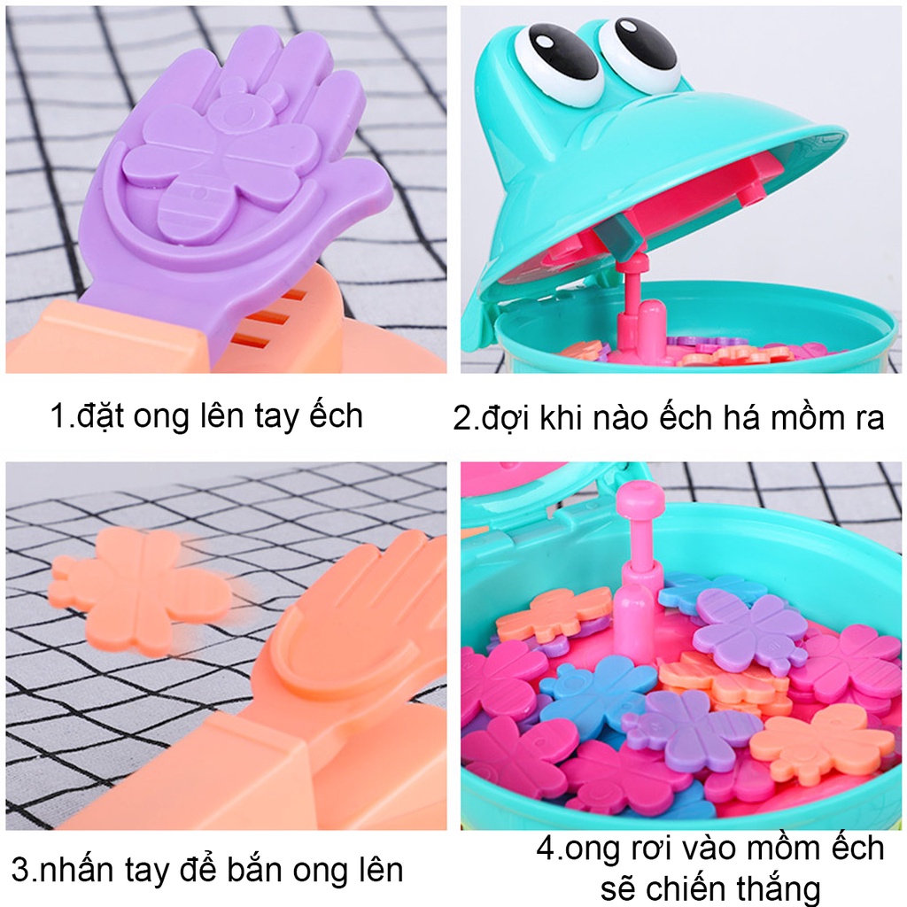 Bộ Đồ chơi Ếch ham ăn Frog game xoay 360 độ vui nhộn L2024