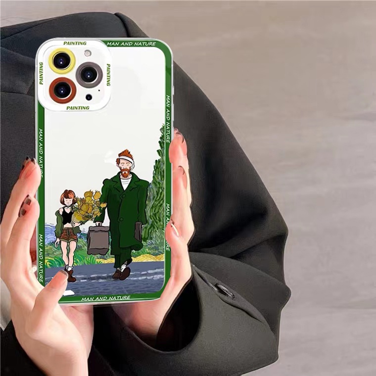 Mới Ốp Điện Thoại TPU Silicon Mềm Trong Suốt In Họa Tiết Thời Trang Dành Cho iPhone 11 13 12 Pro MAX XR X XS MAX 7 8 Plus 6 6s Plus